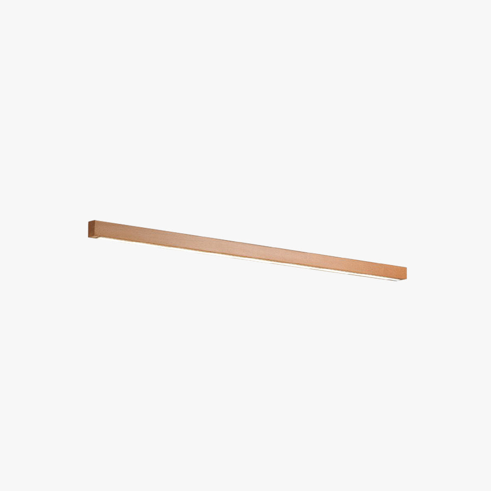 LED Spiegelleuchte Holz linear