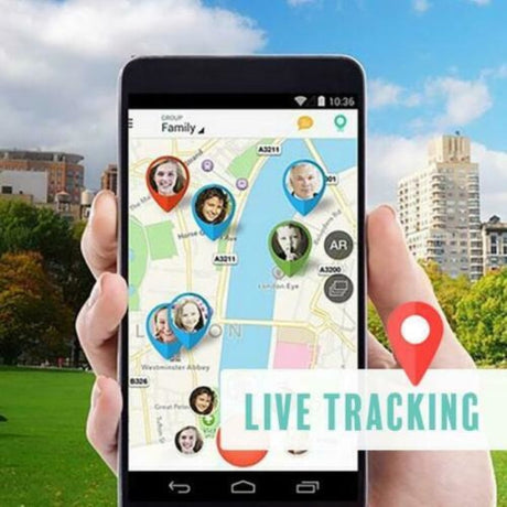 GPS-Tracker App-Ansicht