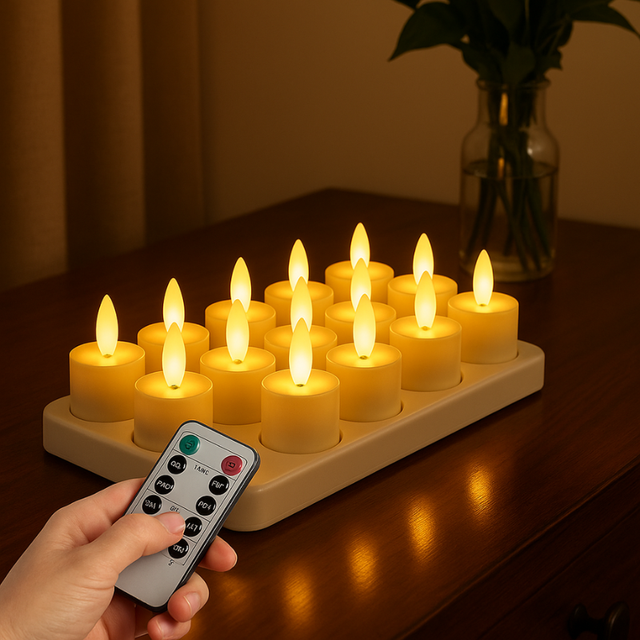 LED-Kerzen Set flackernd
