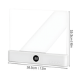 LED Leselampe Buchform Weiß