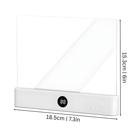 LED Leselampe Buchform Weiß