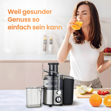 Entsafter im Einsatz