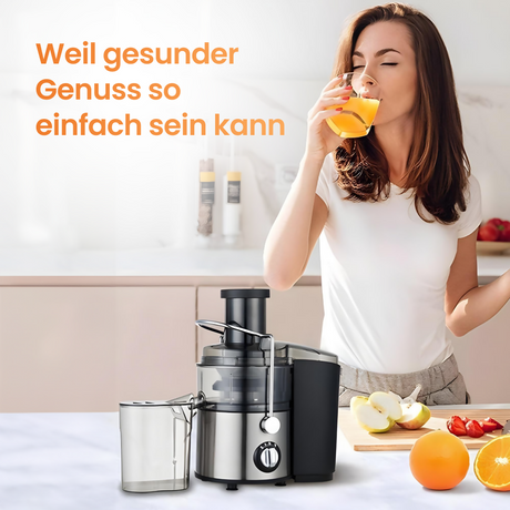 Entsafter im Einsatz