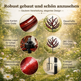 Windspiel Metall Lotusform rostbeständig 90 cm | Vamoa Lotus